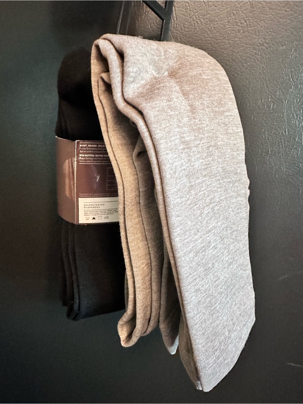 Timberland Black and tan Fleece-Lined Footless Tights - Picture 2 of 3